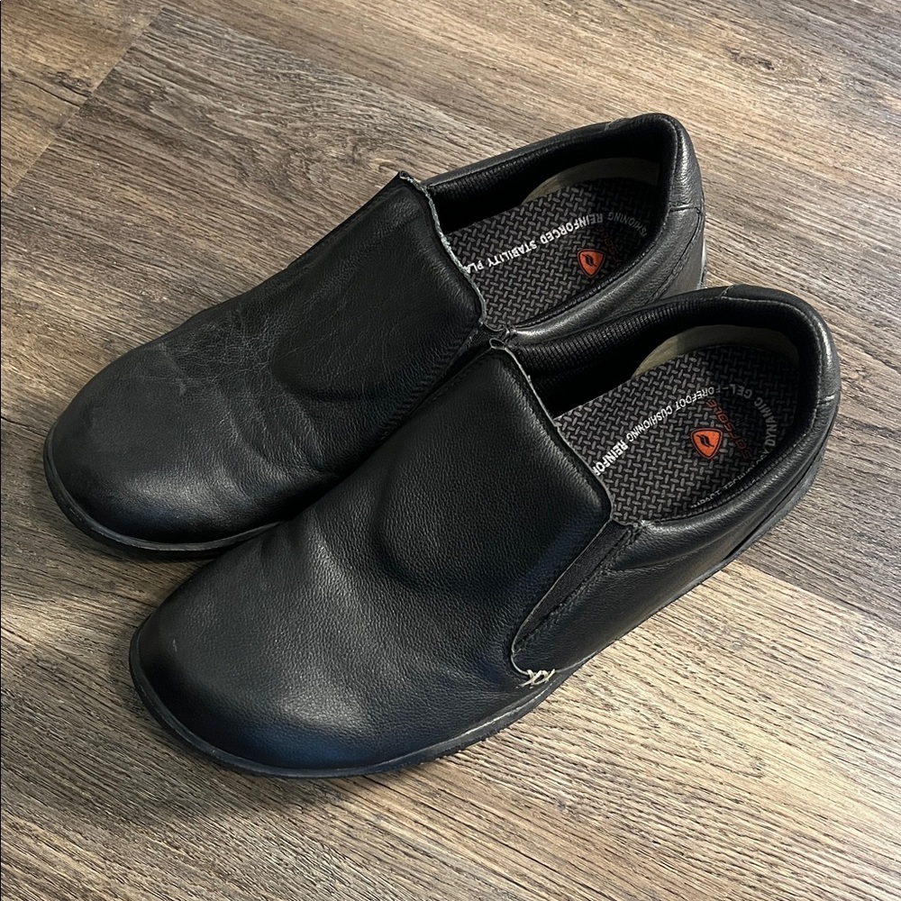 KURU Kivi Shoes Men's Black Slip On Loafer Comfort Leather Casual Size 13